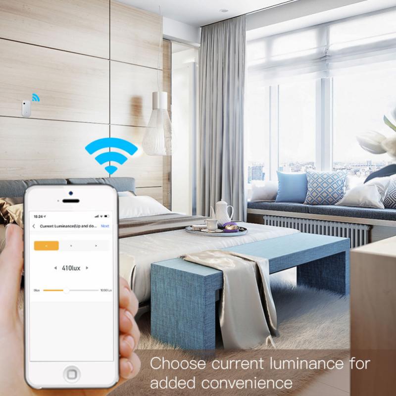 Smart Home Wifi Light Sensor Smart Illuminance Sensor Brightness Detector Linkage Control Sensor APP Tuya Smart Life Control