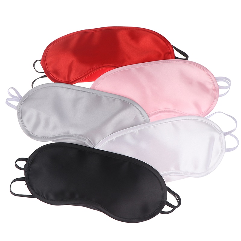 Silk Sleepmask Eye Mask for Sleeping, Cute Travel Eye Shade Cover, Nap Blackout Sleep Eye Patch Women Men Blindfolds Blinders