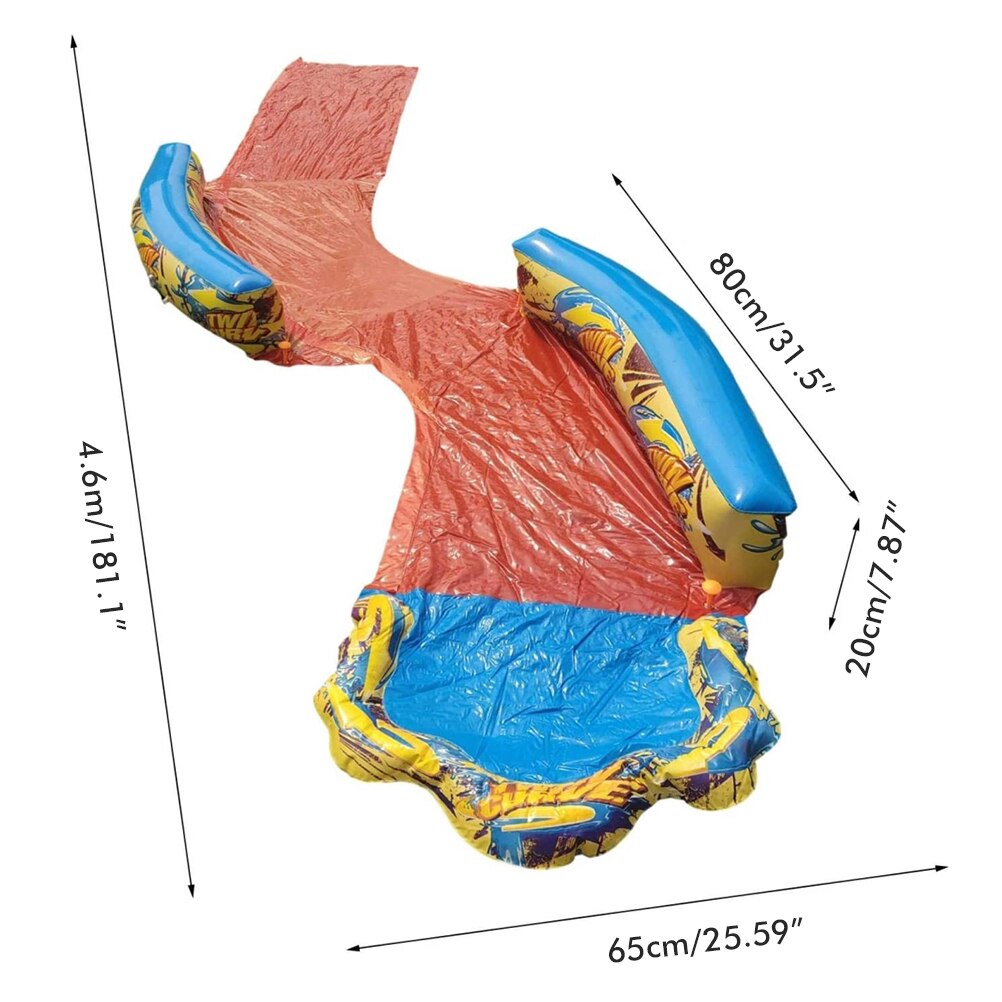 Outdoor Wasser Rutsche Rasen Wasser Rutschen für Kinder Sommer Doppel Surfbrett Terrasse Spielzeug Gras Sprinkler Pad Kinder Waterslide Spielzeug