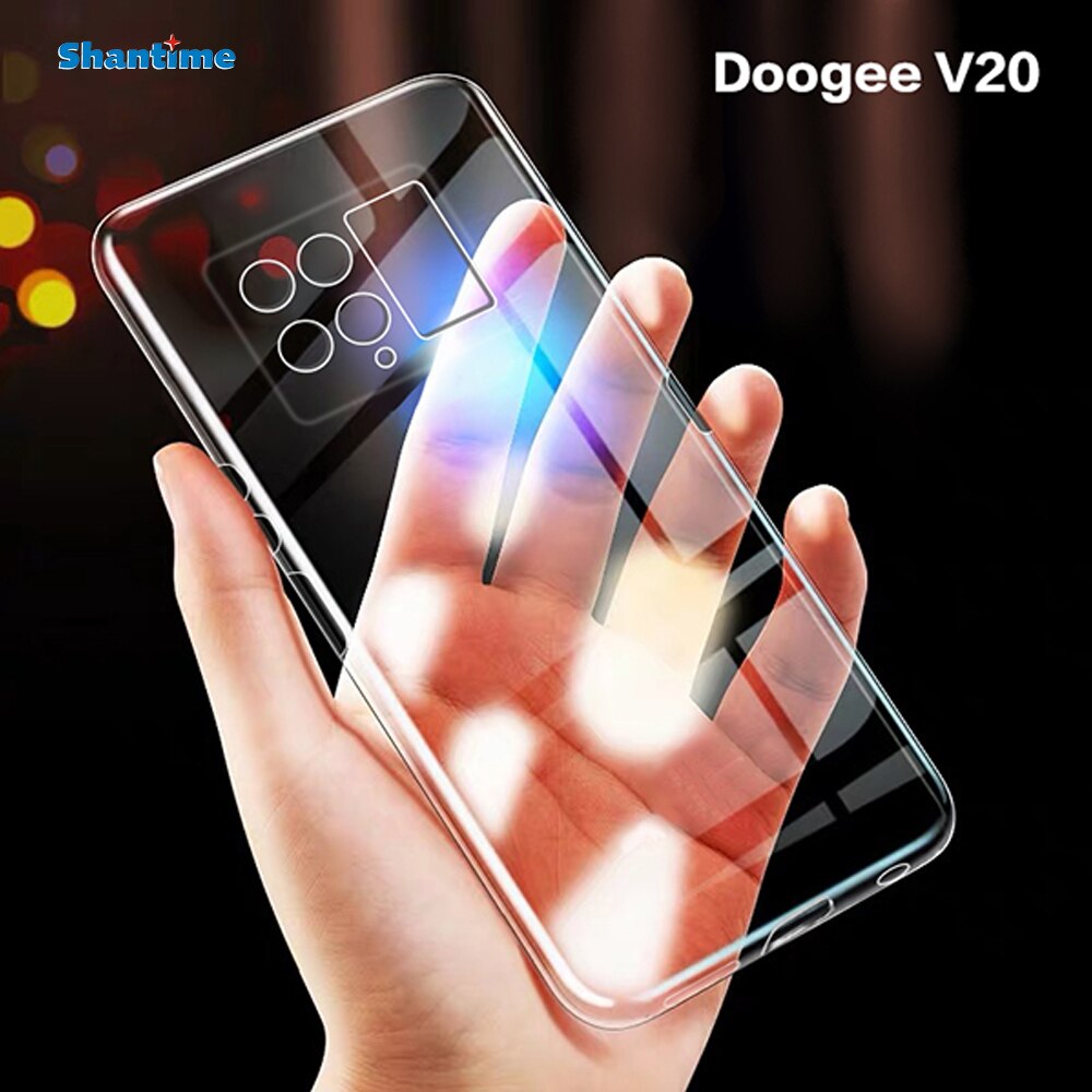 Voor Doogee V20 Case Ultra Thin Clear Soft Tpu Case Cover Voor Doogee V20 Dual 5G Couqe Funda 6.43 inch