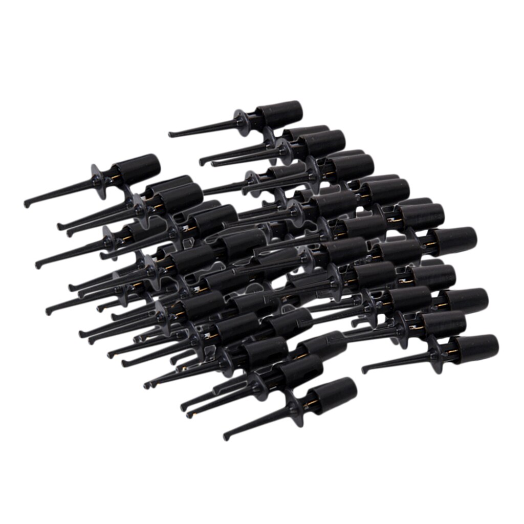 60Pcs Testing Hook Components Probe Working Access Spring Clip for PCB 4.2cm