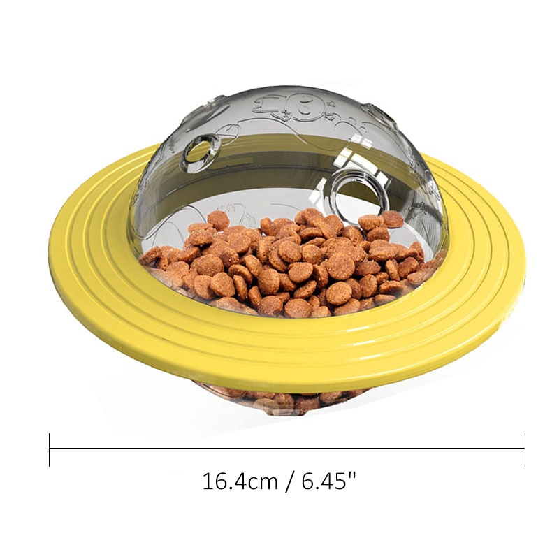 Hond Speelgoed Voedsel Dispenser Ufo Bal Interactieve Hond Bite Resistant Training Treat Speelgoed Huisdier Voeden Lekkage Voedsel Hond Feeder