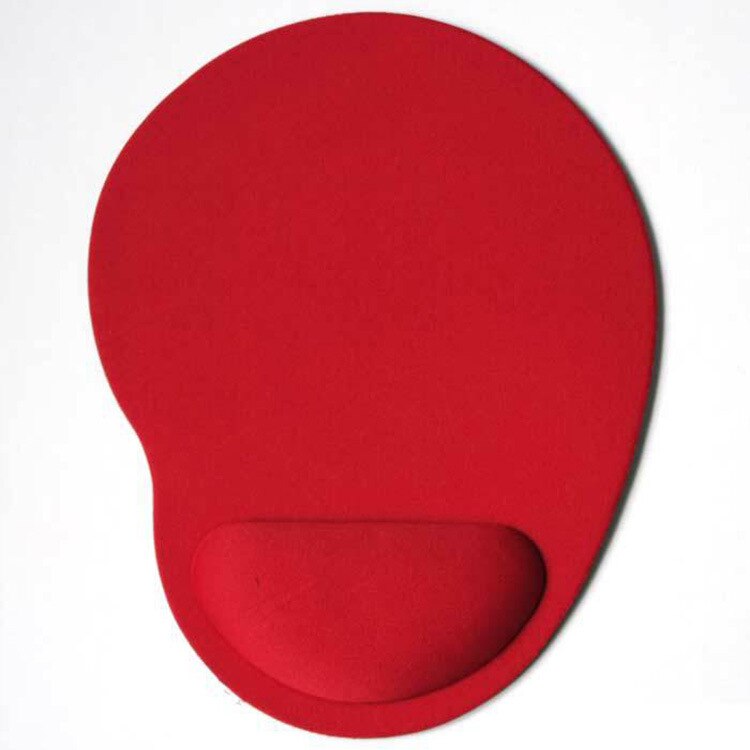 Small Feet Shape Mouse Pad Support Wrist Comfort Mat Soild Computer Games Mousepad EVA Soft Mouse Pad arm rest: Red