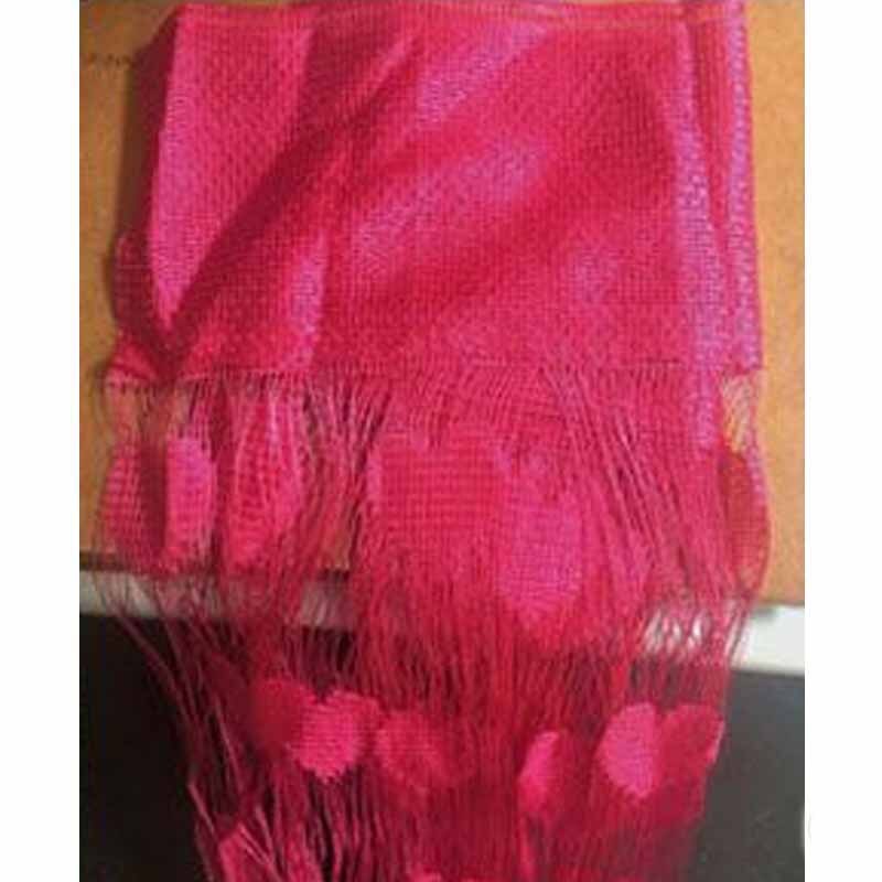 Panneau de draperie avec pompons | Rideau de porte à fenêtre en Tulle pur, rideau de chambre à coucher et salon, décor de cœur d'amour romantique doux, 100x200cm: Rose red