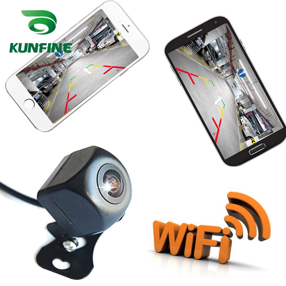 Draadloze Auto Achteruitrijcamera Parking Assistance Wifi Omkeren Cam Ster Nachtzicht Mini Body Achograph Voor Iphone En Android