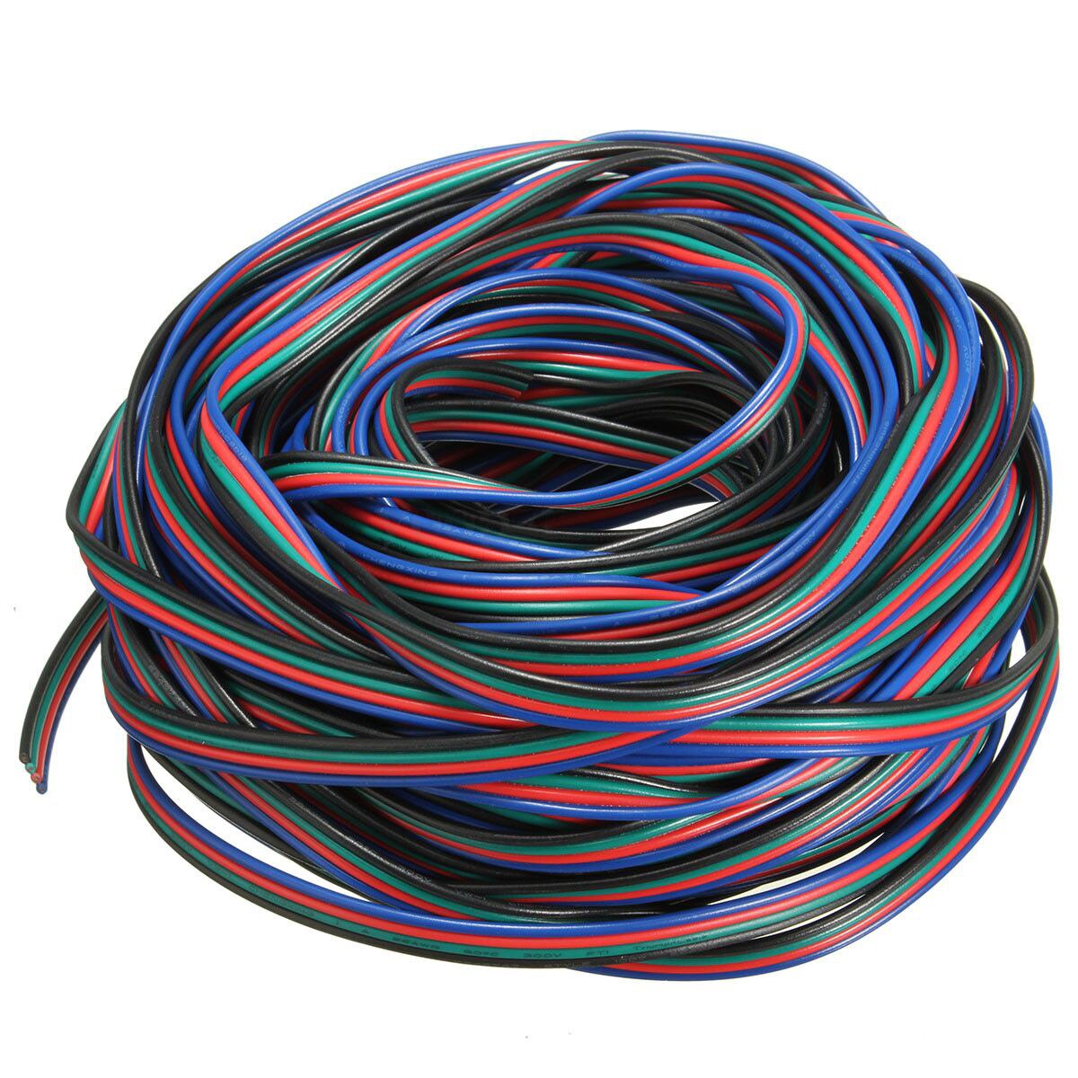 4 -benet ledning forlængerstik kabel ledning til led rgb strip 3528 5050 stik farverig 5m