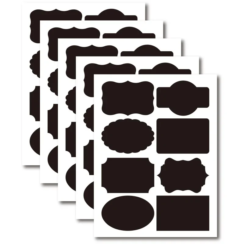 1 STKS Schoolbord Stickers Waterdicht Krijtbord Keuken Spice Label Sticker Thuis Potten Flessen Tags Schoolbord Etiketten Witte Marker: violet