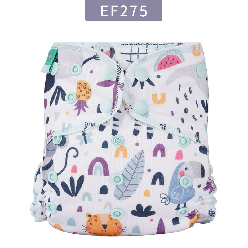 Elinfant Super Soft Baby Hybird A12 Cloth Diaper Waterproof Washable Adjustable Double Strength Suction Fit All 3kg~15kg Baby: EF275-cloth diaper