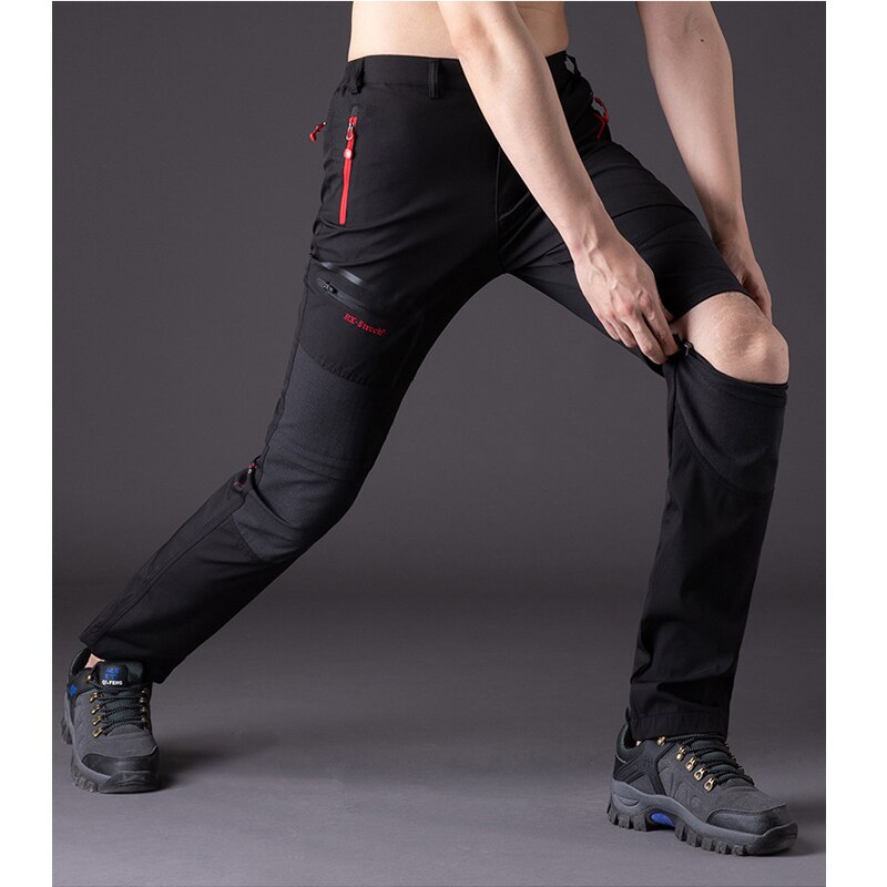 TRVLWEGO Outdoor Men Women Detachable Hiking Pants Quick Dry Breathable Summer Camping Trekking Fish Waterproof Sport Trousers