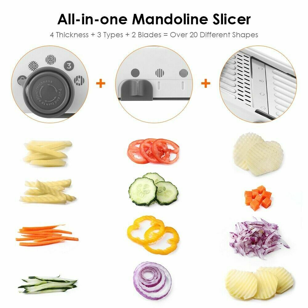 Groentesnijder Keuken Accessoires Mandoline Slicer Fruit Cutter Aardappel Dunschiller Wortel Ui Rasp Groentesnijder