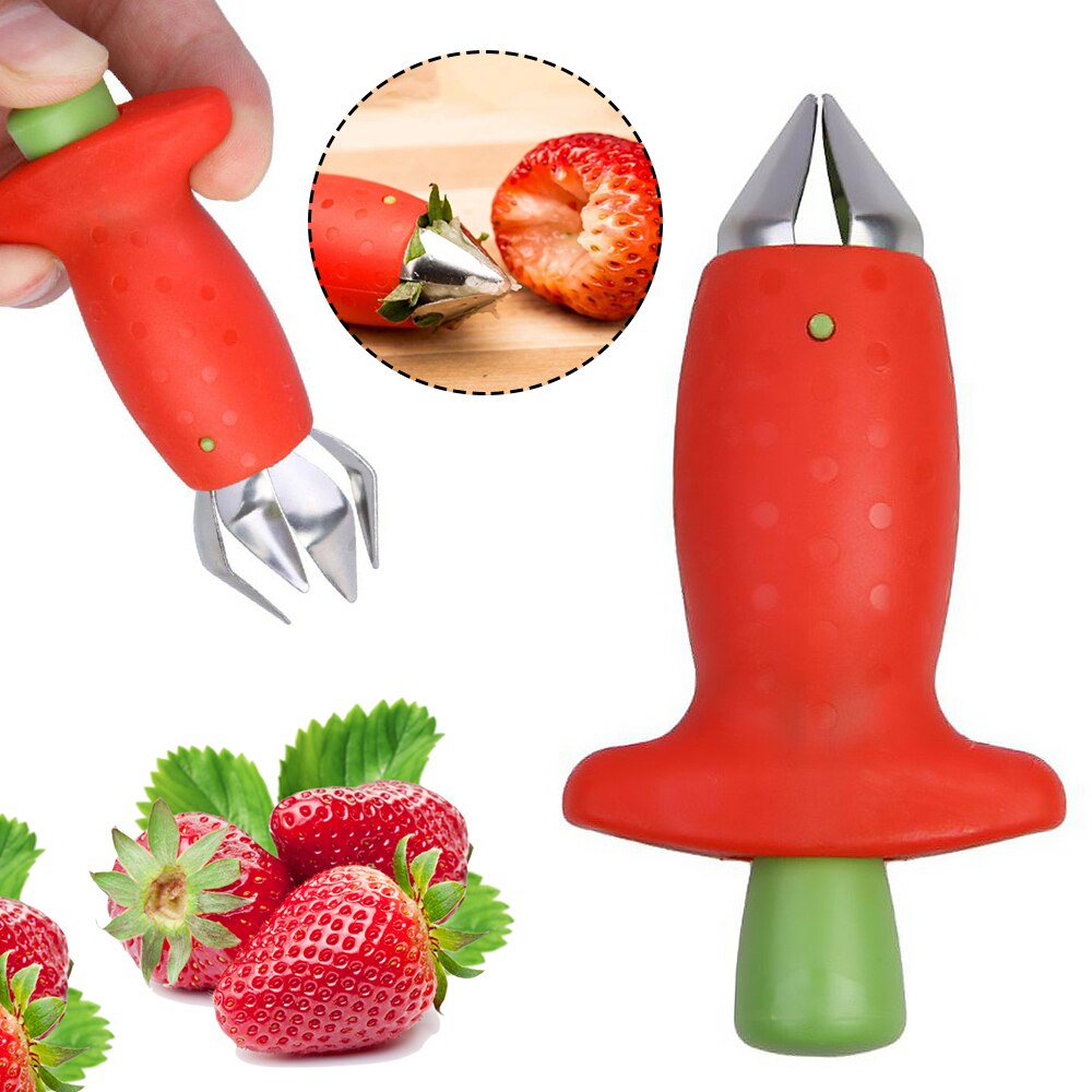 kitchen Fruit gadget strawberry slicer strawberry corer strawberry stem remover Fruit Cutter Slice Kitchen Tools