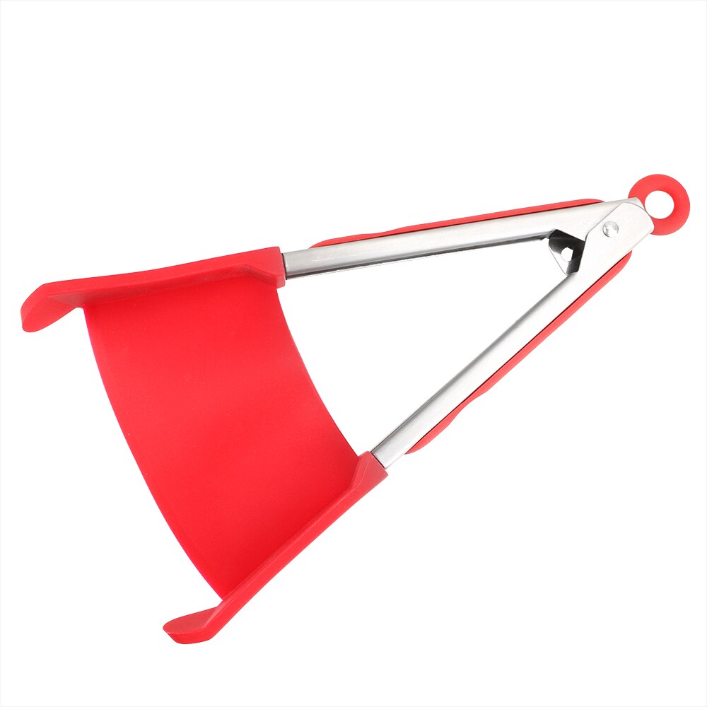 Niceyard 2 In 1 Keuken Spatel En Tang Brood Clip Non-stick Hittebestendige Koken Tools Gadget Keuken Accessoires: Rood