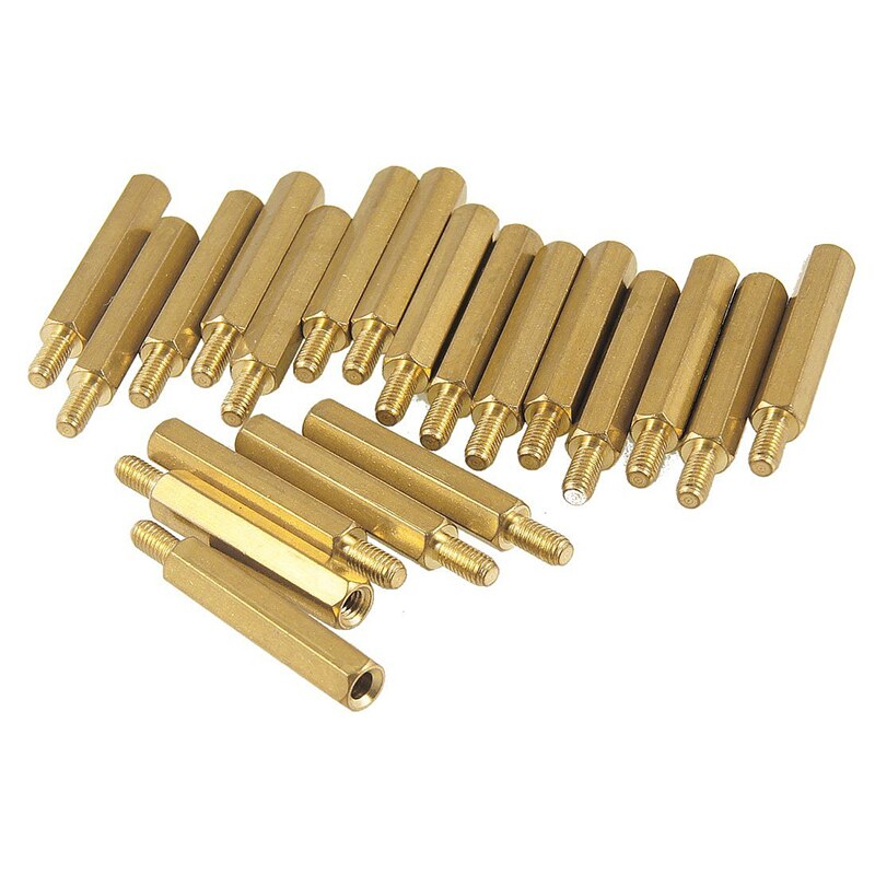 20 pieces M3 Male x M3 Female Thread PCB Stand-off Spacer 30 mm length