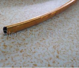 1metres x 6MM CHROME TRIM STRIP BUMPER AIR VENT GRILLE SWITCH RIM MOULDING "U" STYLE: Brittle ice gold