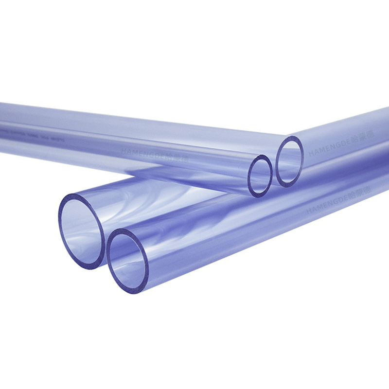 Transparent UPVC Tube PVC Pipe Aquarium Pipe Water Tank Fittings Hard UPVC Tube Water Garden Pipe 1Pcs 50cm