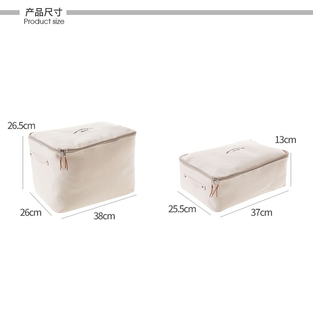 Canvas Kleding Opbergtas Stof Kleding Opbergdoos Quilt Opbergtas Sorteren Tas Wx10081552