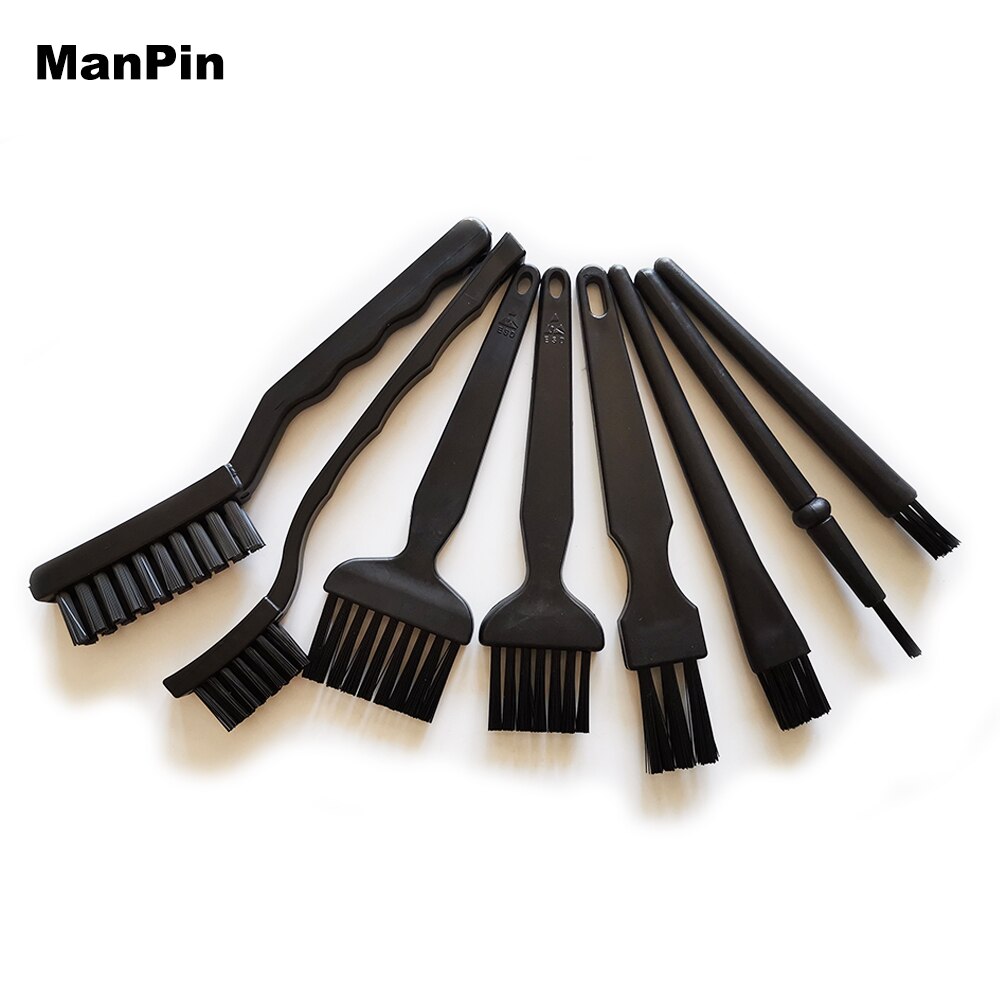 8Pcs Set Anti Static Brush Electronics PC BGA PCB Cleaning Computer Keyboard Dust Remove Mobile Phone LCD Screen Repair Tools