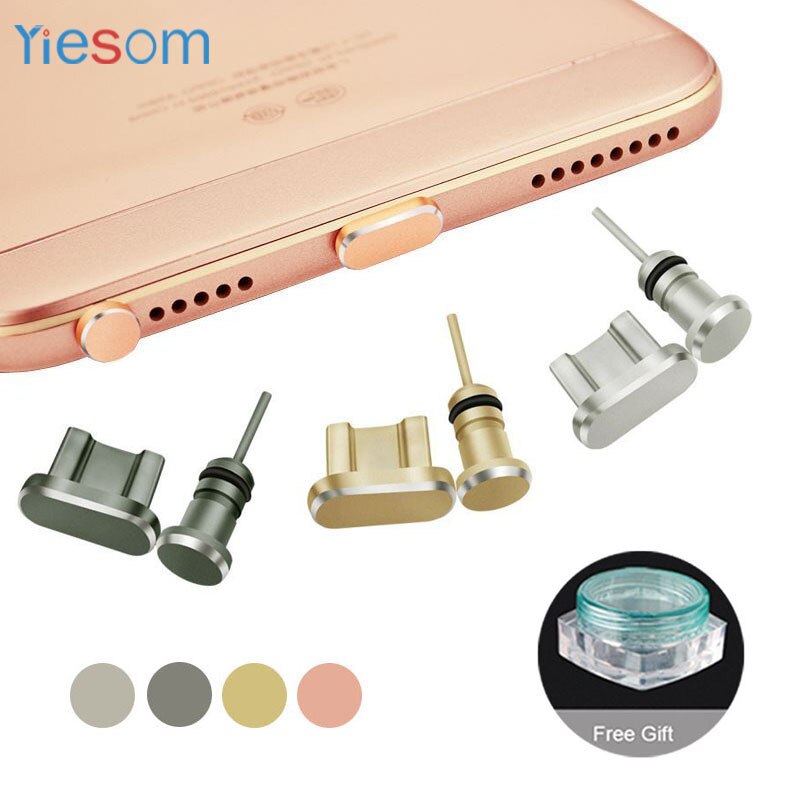 Micro USB Chager Poort Stof Plug 3.5mm Koptelefoon jack Plug Sim-kaart Set Voor Xiaomi Redmi Note 5 6 Pro Voor Android Telefoon Plug