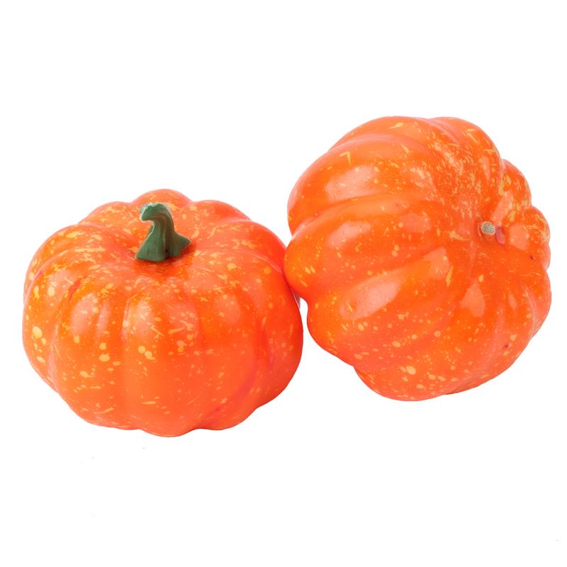 6 stk halloween pumpkinfake grøntsagssimulation halloween kunstig græskar diy håndværk hjem fødselsdagsfest bryllupsdekoration