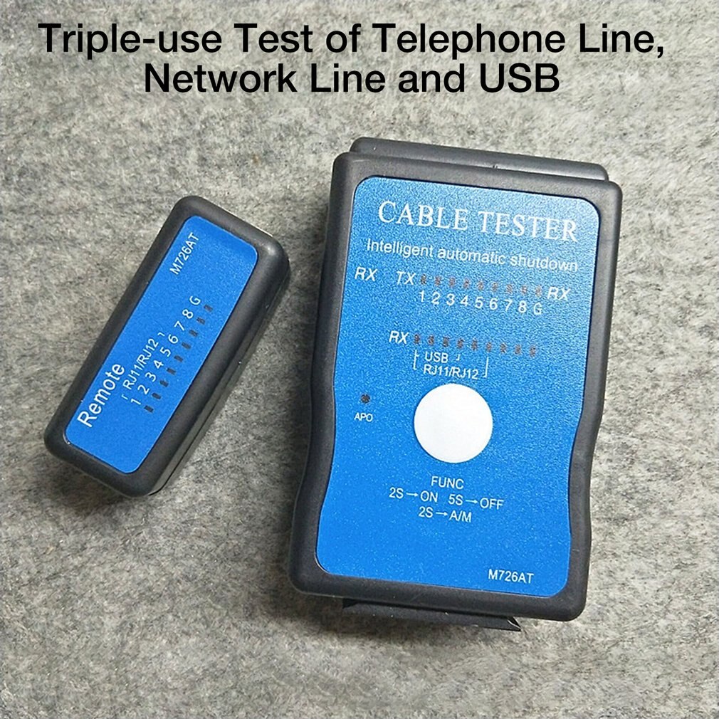 Dual-Use Network Tester Network Cable Tester Usb Tester Cable Telephone Line Tester Multi-Function Tester