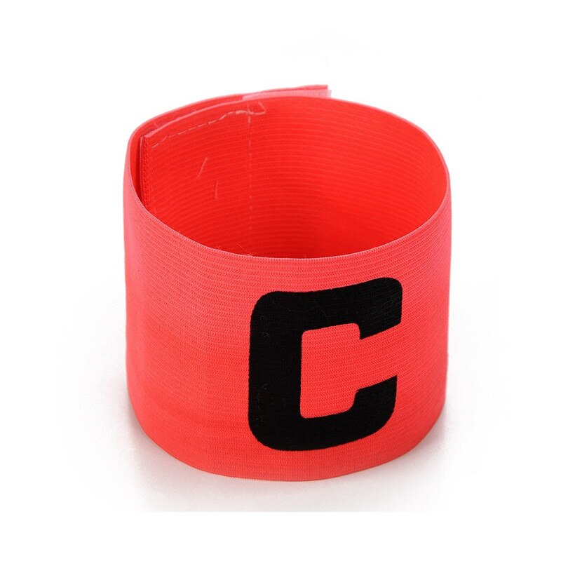 1 piece professional football captain armband football competition arm elastic band captain arm band leader sports stick cord: 1 pc pink