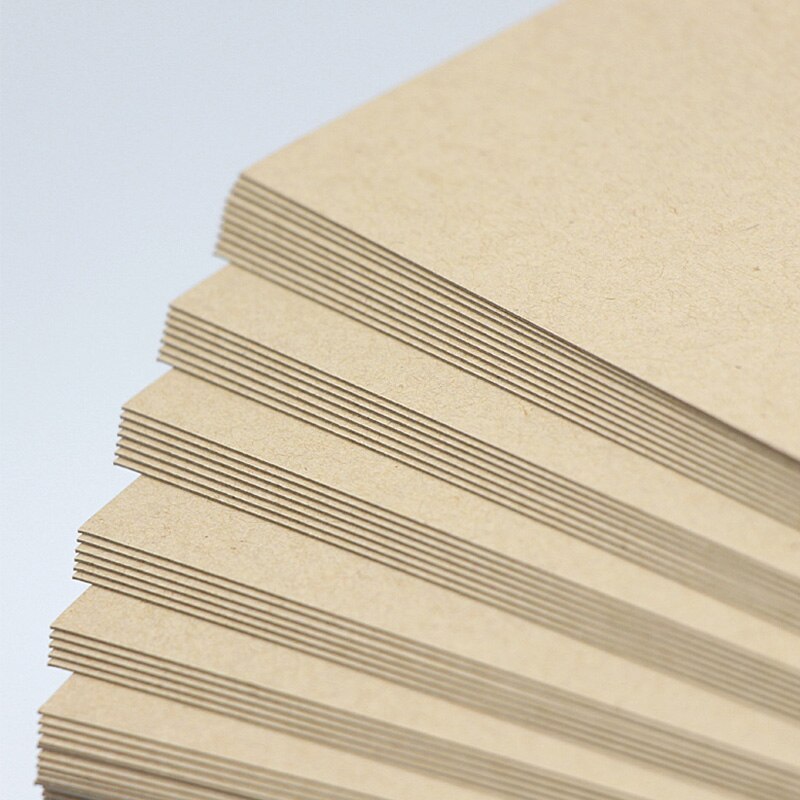 100 Sheets 150gsm Brown Kraft Paper DIY Handmade Cardboard Paper A4