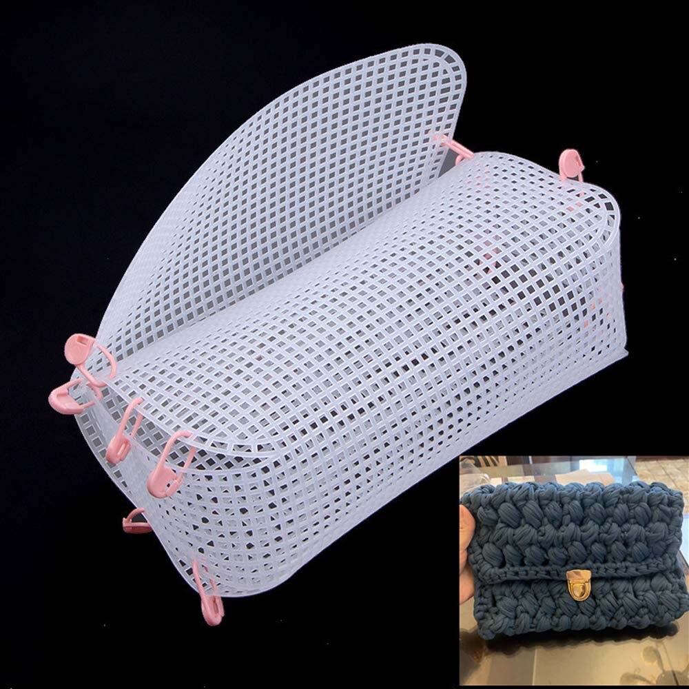 DIY Woven Bag Grid Cross Stitch Plastic Template Sheet Gold Velvet Thread Woven Bag Can Be Cut Material Bag