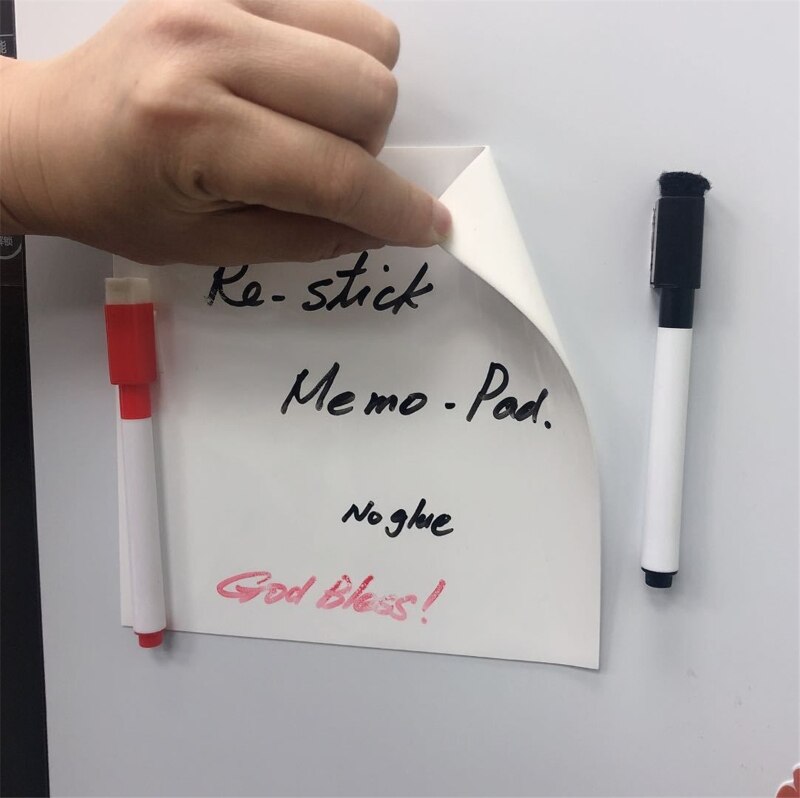 Dry Wipe Sticky Notes Pad, Removable Reusable Labe... Grandado