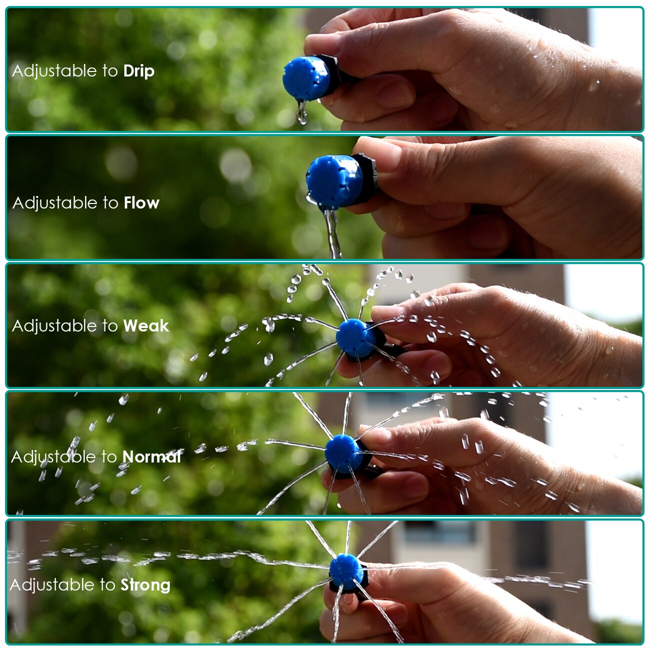 KESLA Garten 30-1000PCS 4/7mm Bewässerung Düse Einstellbar Tropf Bewässerung Sprinkler Emitter Micro Drip Gewächshaus balkon Hof