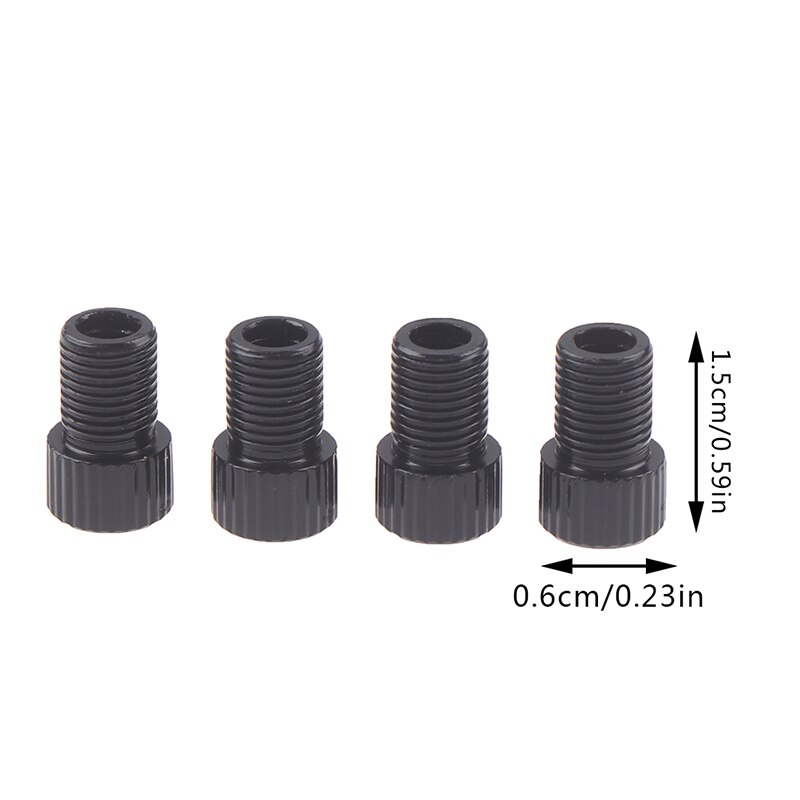 4PCS Aluminum Alloy Bike Valve Adapter Caps Bicycle Air Nozzle Road Adapters Road Racing Bike Inner Tube Tools