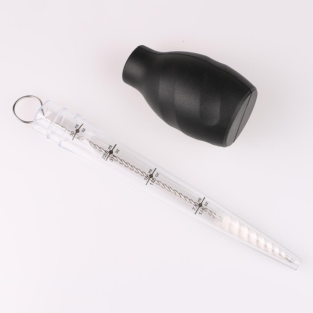 Kip Turkije Baster Siliconen Lamp Met Reinigingsborstel Gevogelte Marinade Injector BBQ Flavour Spuit Sap Keuken Gereedschap