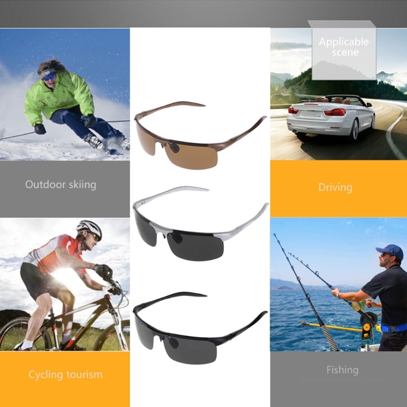 Gafas polarizadas deportivas para hombre, lentes de protección polarizadas para deportes al aire libre, pesca, ciclismo, conducción