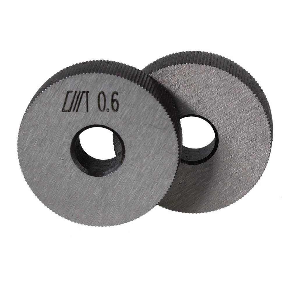 2x enkla raka räfflade verktyg 8 x 28mm linjära räfflade verktygshjul 0.6mm stigning