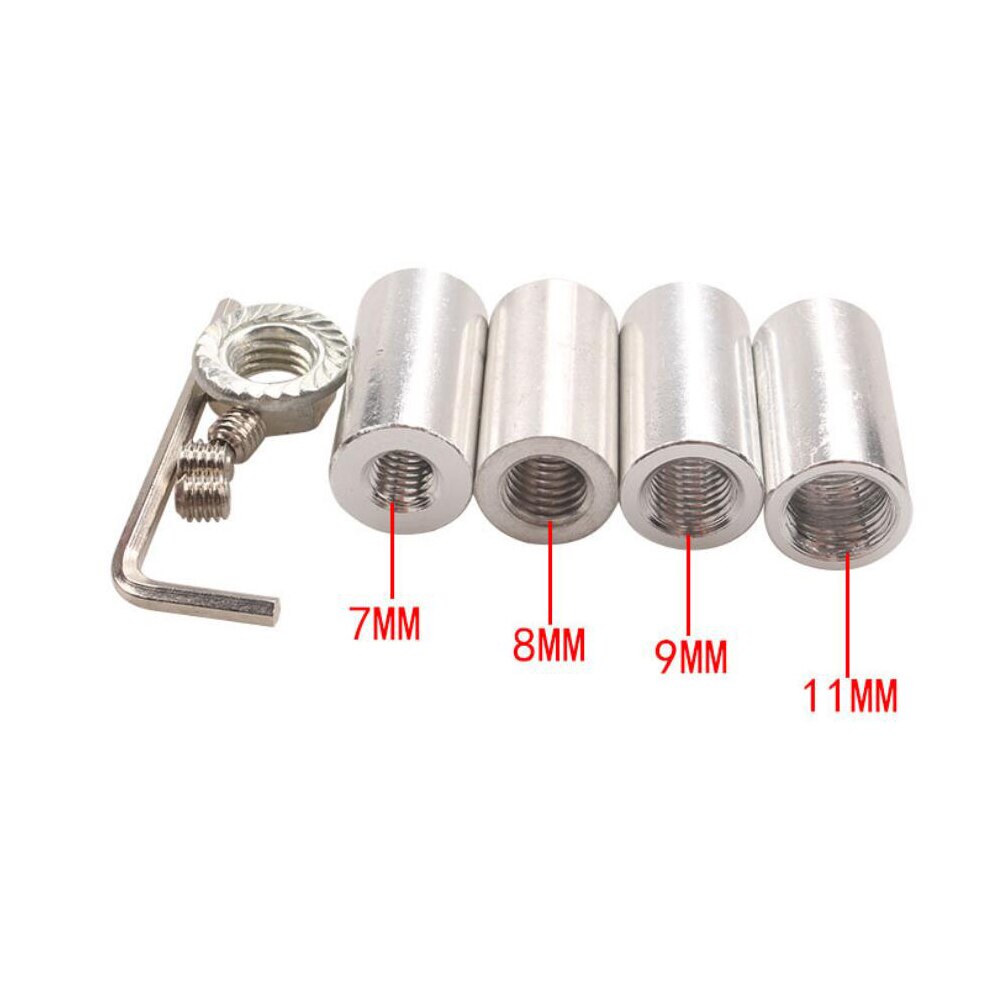 Universal Aluminium Adjustable Gear Shift Knob Extender Height Lever Extension Car Gear Shifter Extender with 8/10/12mm Adapters