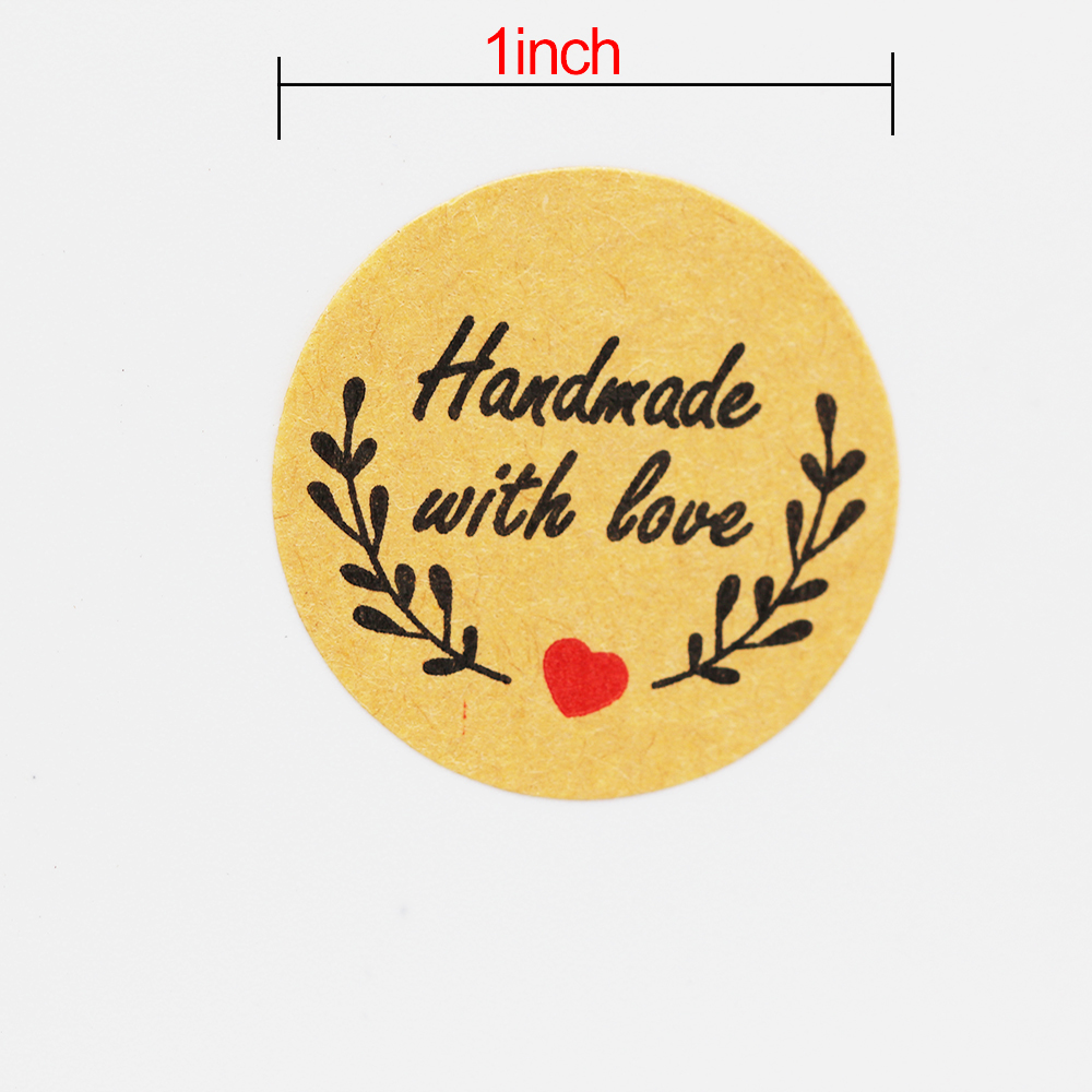 Hand made with love stickers roze rol 500x - Kralenwinkel Albertien