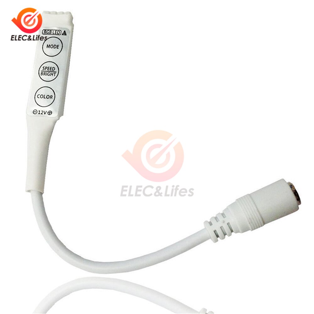 Led strip touch dimmer rgb lysstyrkekontrol led dimmer switch 3 taster dimmer 12v justering af lyskontakt 3528 5050 5630