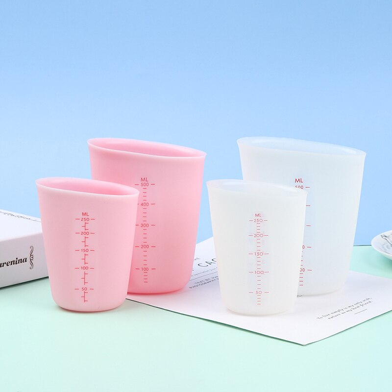 Silicone Measuring Cup Precision Graduated Kitchen Measuring Tool Jug Pour Spout Baking Cooking Tool For Butter Water
