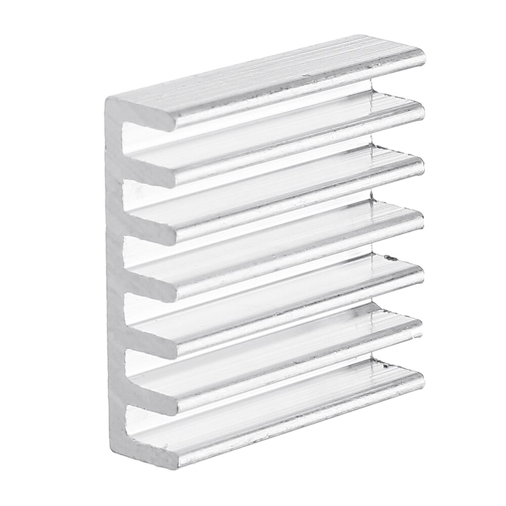 10 stk 14 x 14 x 4mm sølv computer køler radiator aluminium køleplade køleplade til elektronisk chip varmeafledning kølepuder