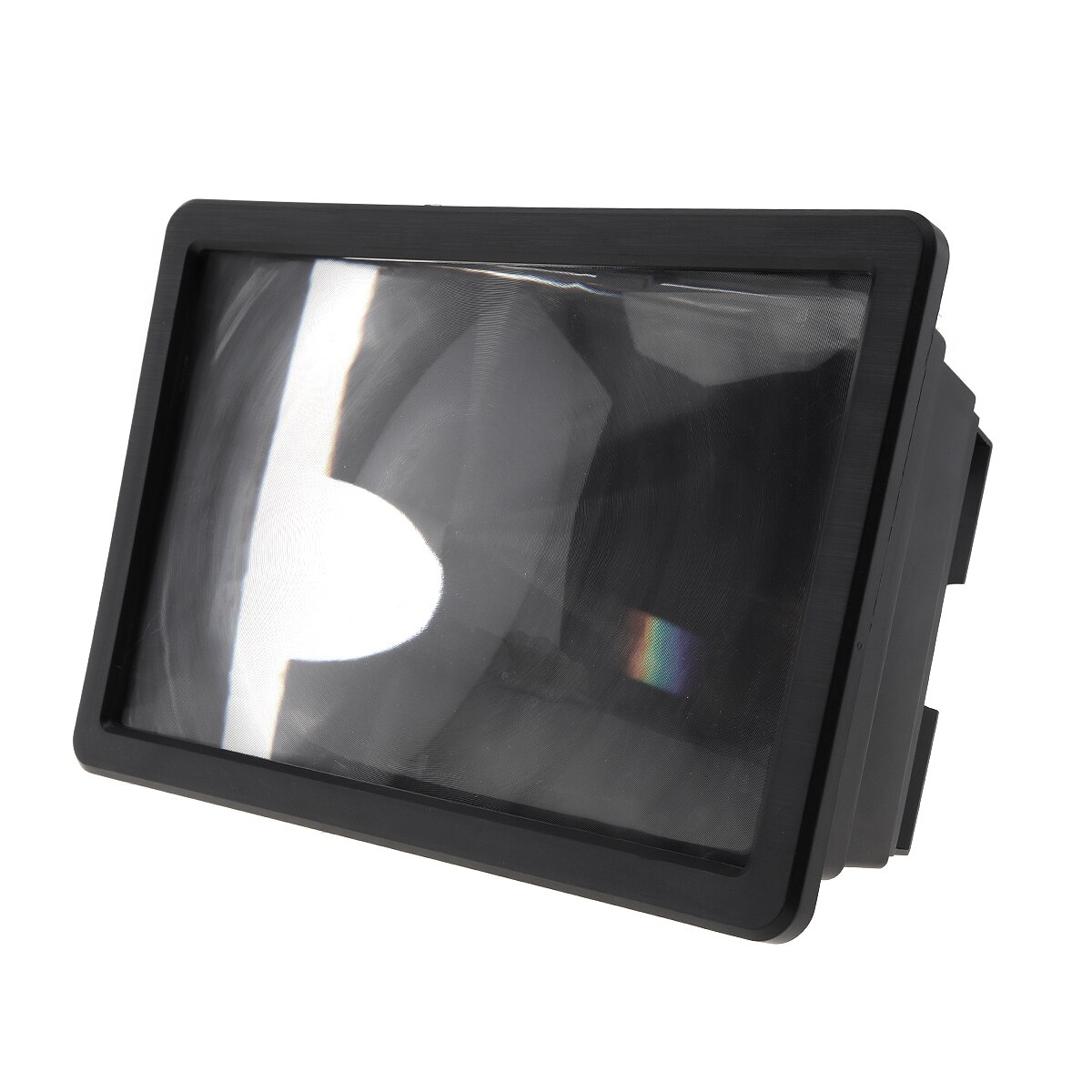 2X noir ABS Portable 3D téléphone Portable agrandir écran loupe Extension écran loupe avec support pour téléphones mobiles