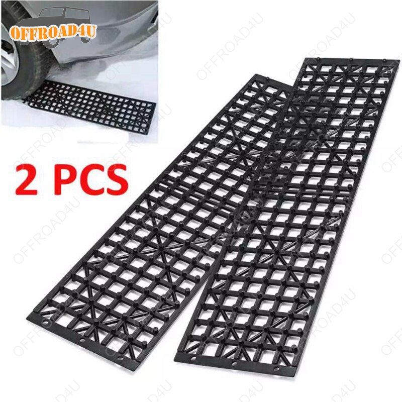 Piste de Traction antidérapante pour voiture, 2 pièces, piste de sable, pour neige, tout-terrain, 4 roues motrices
