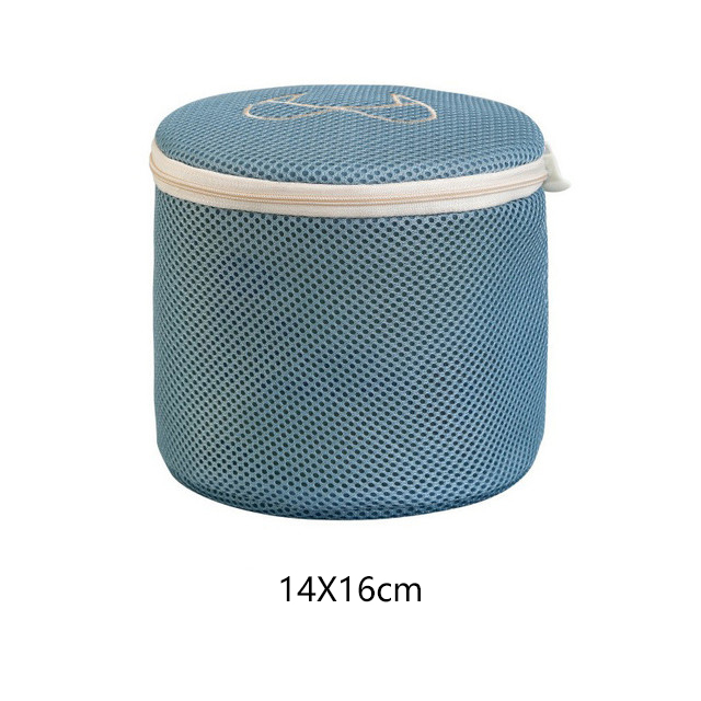 Hand Embroidery Laundry Bag Wash Underwear Washing Machine Organizer for Clothes Lingerie Socks Bra Laundry Basket: 14CMX16CM