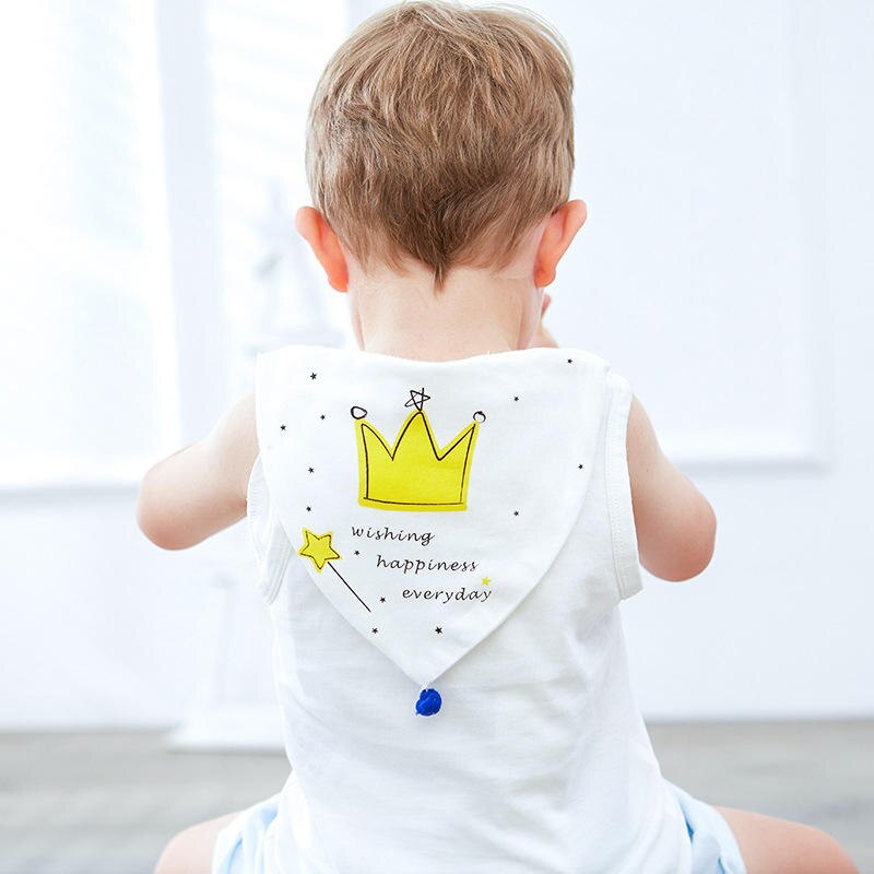 Balleenshiny Baby Schweiß Handtuch Infant Weiche Zurück Trockenen Wischen Musselin Baumwolle Baby Zurück Gaze Absorbieren 100% Baumwolle 5 Schichten für 0-6years