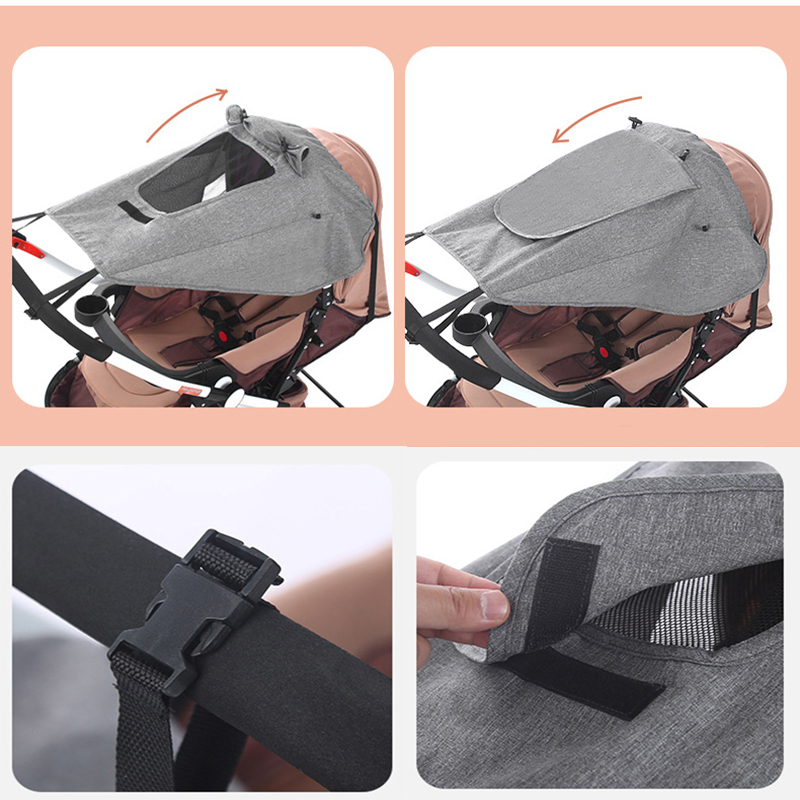 Baby Stroller Sun Visor Carriage Sun Shade Canopy Cover for Pram Stroller Accessories Car Seat Baby Buggy Pushchair Cap Sun Hood