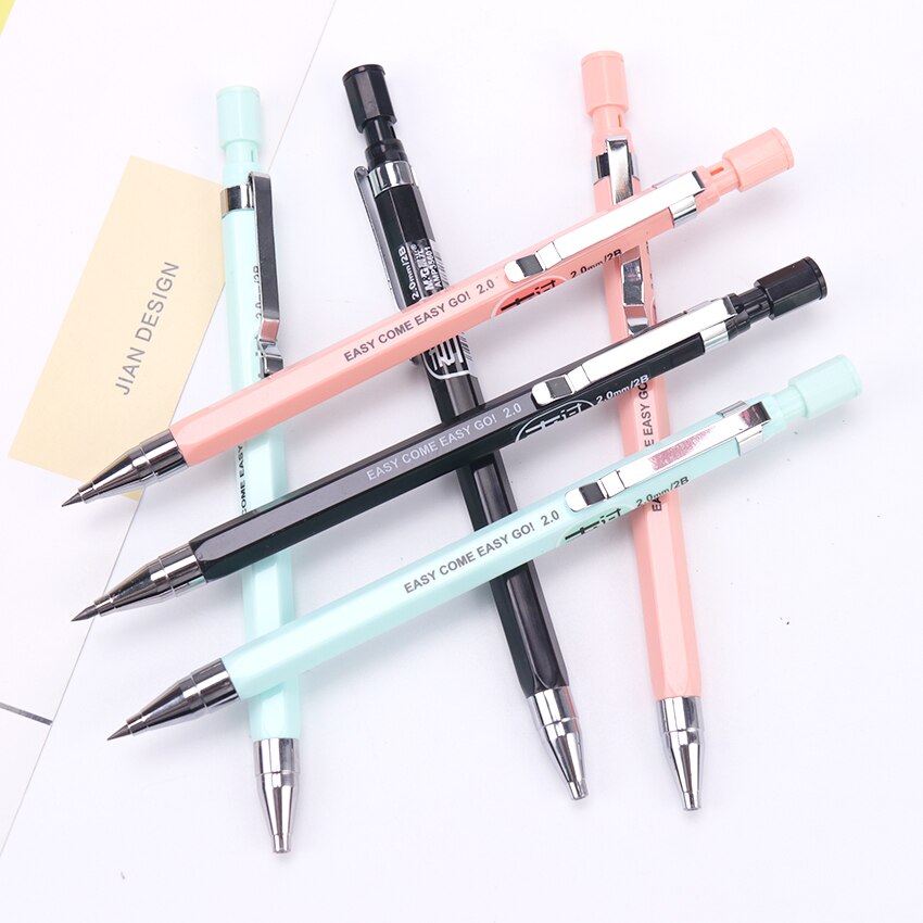 1 PC Criativo Lapiseira 2.0 milímetros Kawaii Material Escolar Lápis Para Escrever para Crianças Presente Da Menina