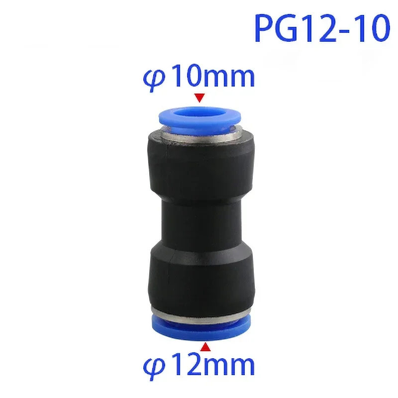 Pneumatic Fittings Fitting Plastic Connector PU 4mm 6mm 8mm 10mm For Air water Hose Tube Push in Straight Gas Quick Connection: PURPLE