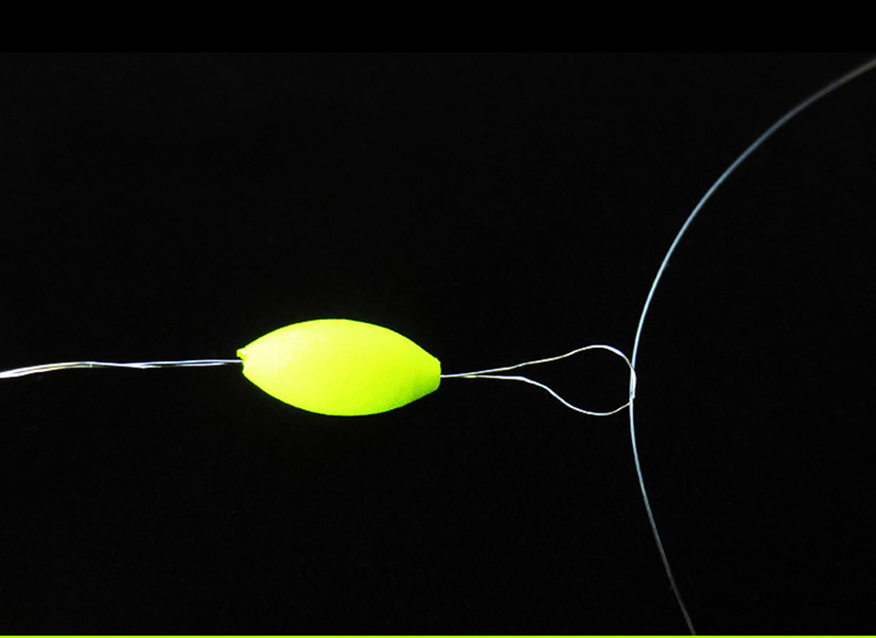 Mini cortador de pesca oval acessório de pesca, linha de pesca fluorescente sete estrelas flutuante espaço feijão