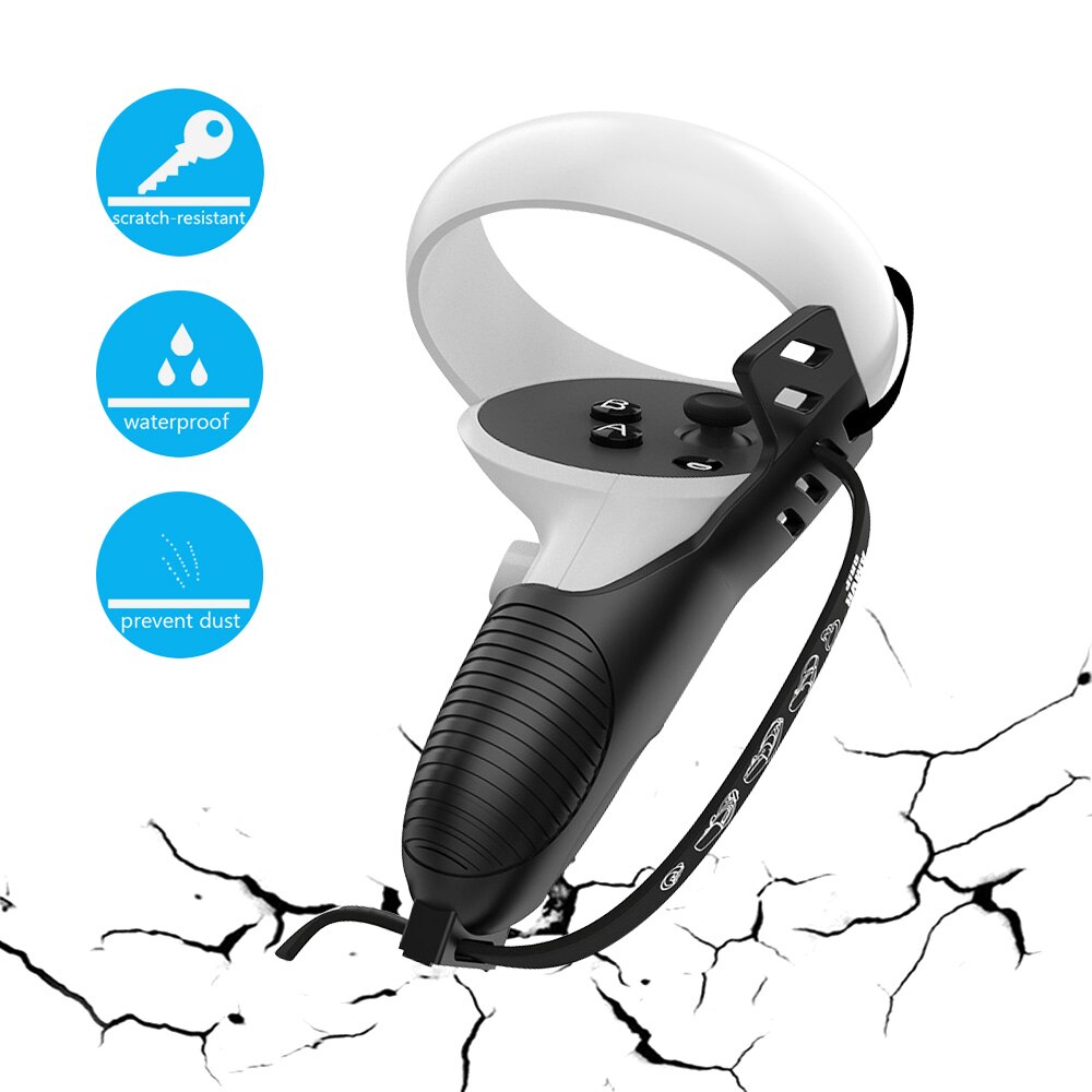 Amvr touch-controller-griffhülle für oculus quest 2 vr headset, brillengriff für quest 2 , schutzhülle gegen wegwerfen