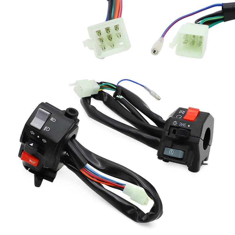 Moto 22mm 7/8 "Interruptor Control manillar para Yamaha XV250 Virago XV125 RD350 SRX600 FZR250 RZ250 RZ350 V-Max TZR250 TZR125