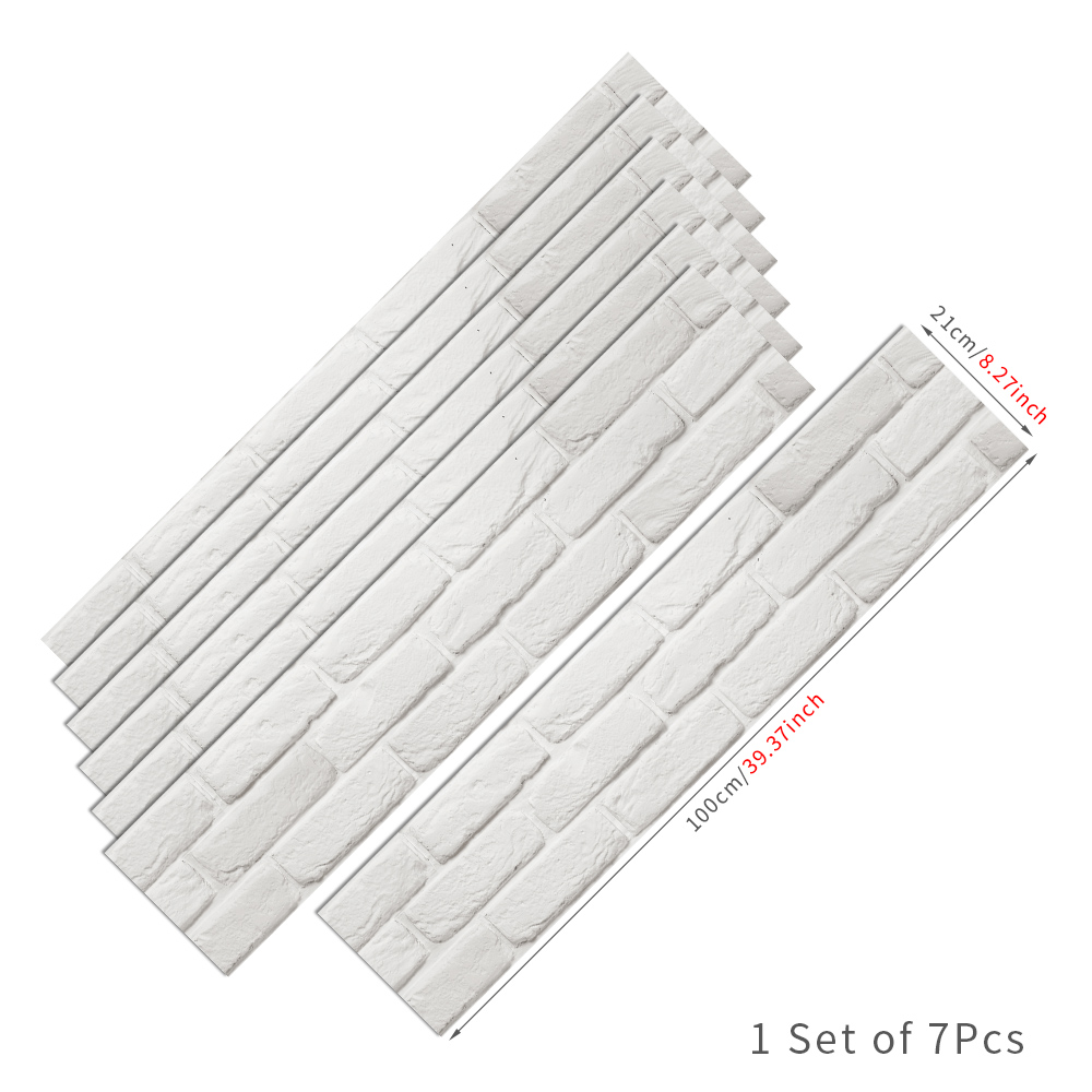 7Pcs Trappen Stickers Houten Trap Decoratie Loopvlak Vinyl Zelfklevende Diy Gevel Muur Baksteen Kunst Patroon Decals 21cm * 100Cm: XY-08