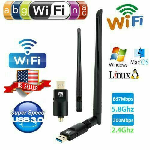 600 mbps usb wifi-adapter donglekort trådløst netværk bærbar stationær pc-antenne